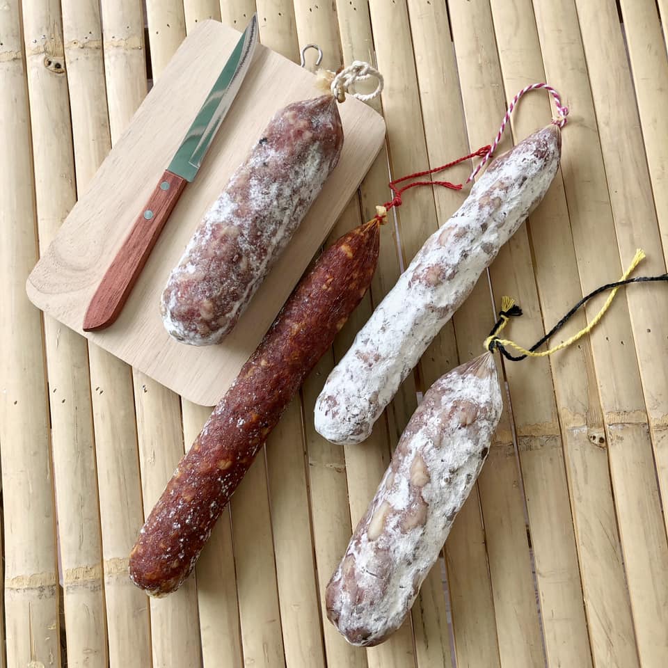pack 4 saucissons by Baan Fostier. Handcrafted in Thailand