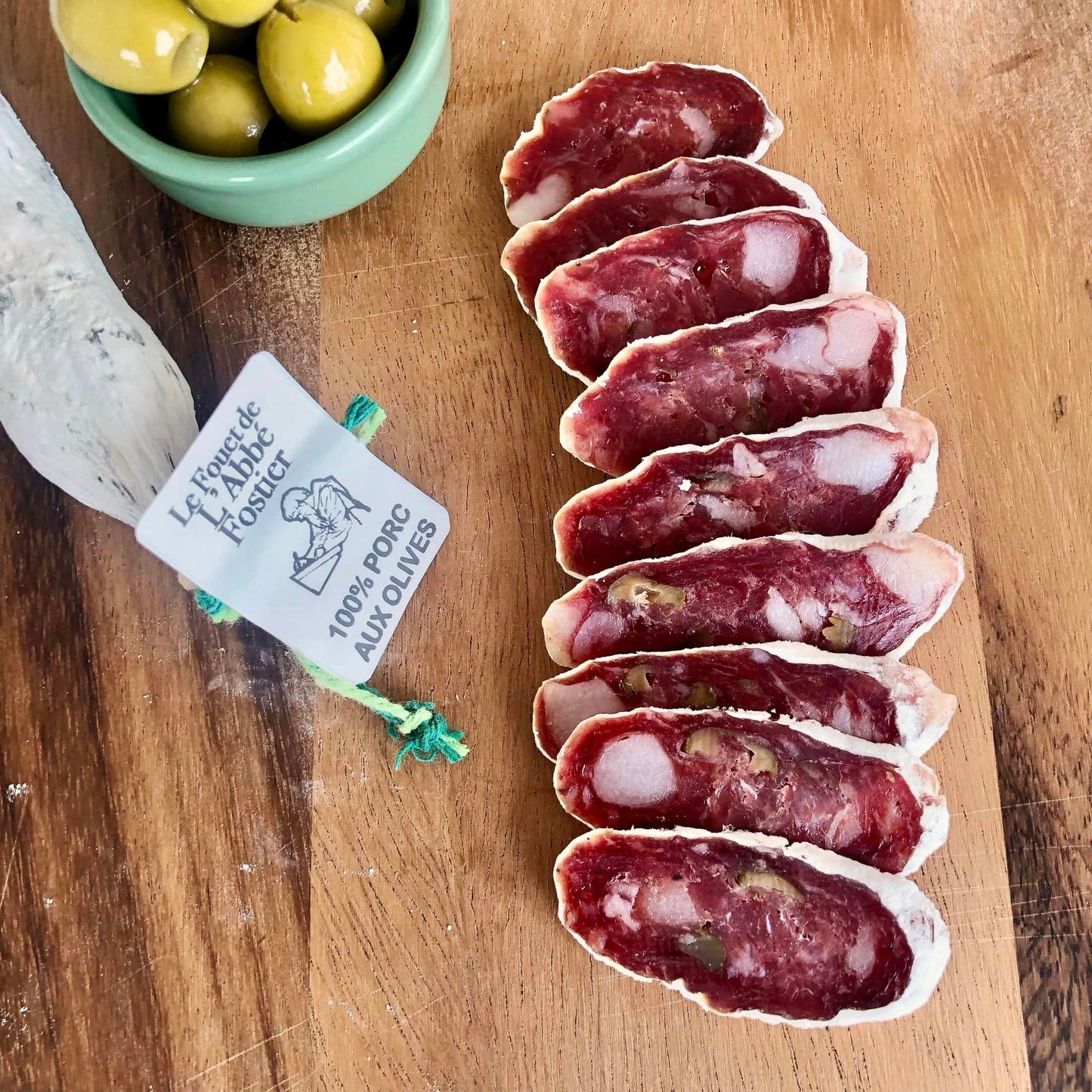 salami green olives