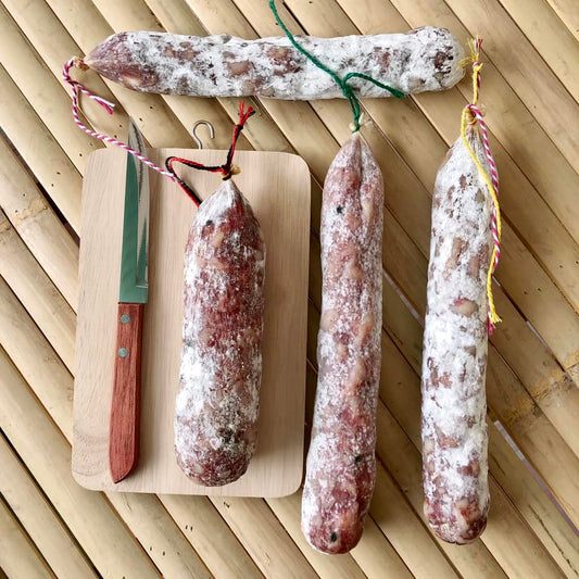pack 4 saucissons by Baan Fostier. Handcrafted in Thailand