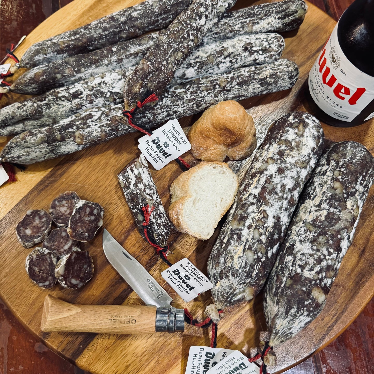 Abbey Beer Saucissons Selection – 4 Belgian Beer-Infused, 205–225 g each