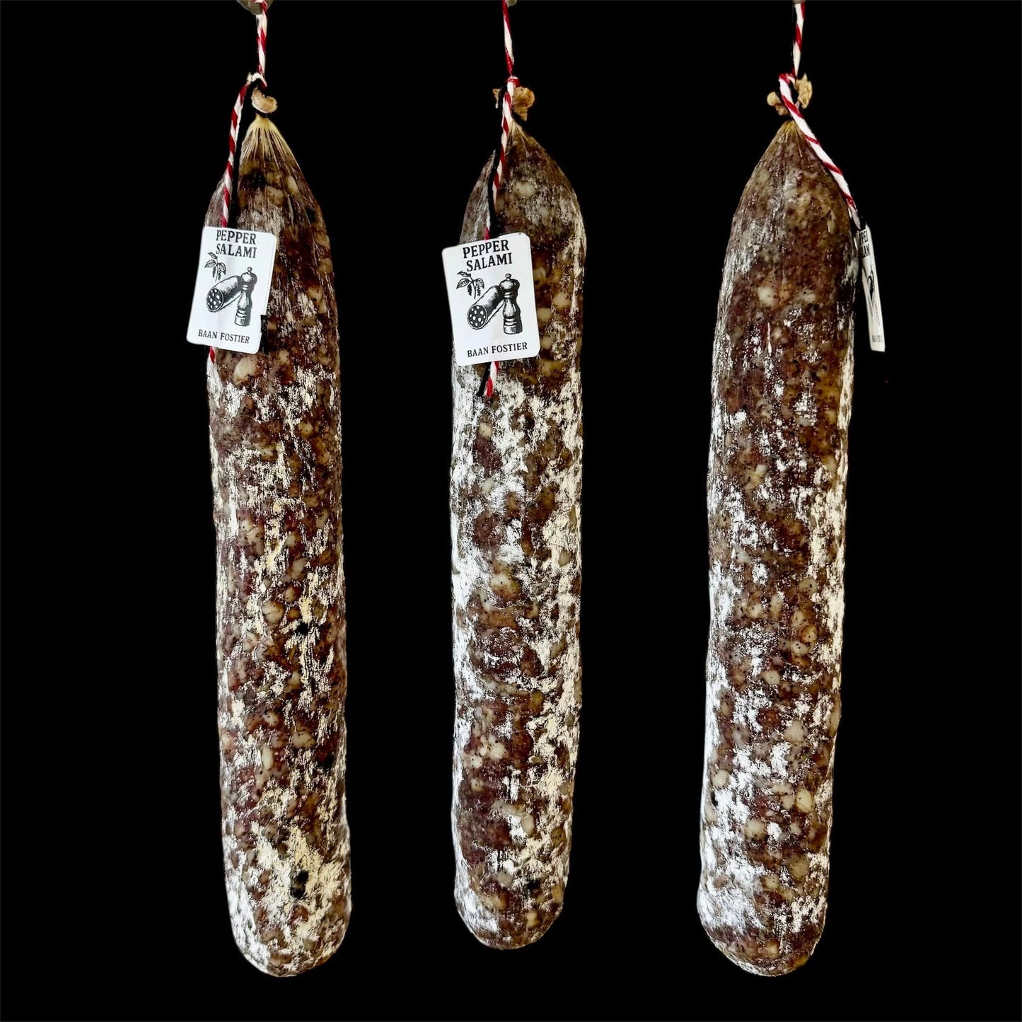 +/-450 gr soft salami saucisson – Baan Fostier